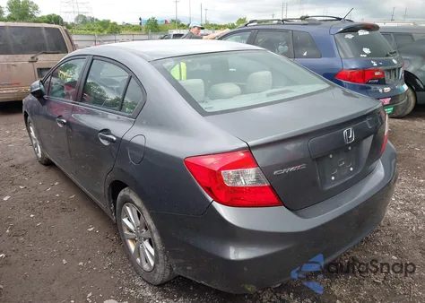 2012 Honda Civic Ex from USA, damaged, VIN 19XFB2F88CE009702